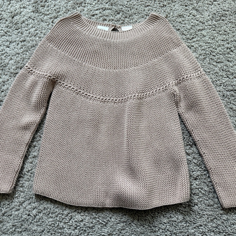 Zara Kids Knit Sweater in Light Brown